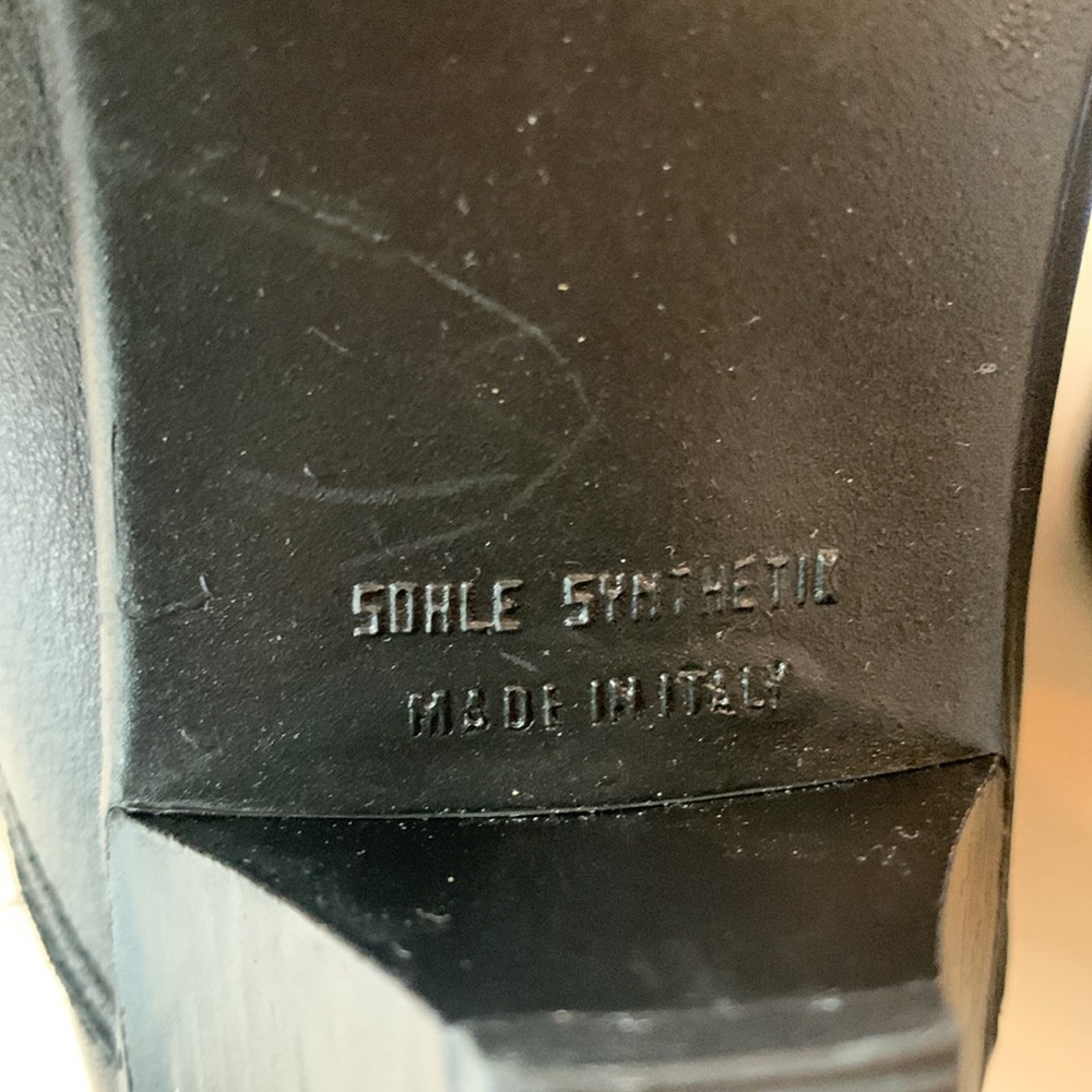 NWOT Made in Italy black boots - Picture 8 of 9
